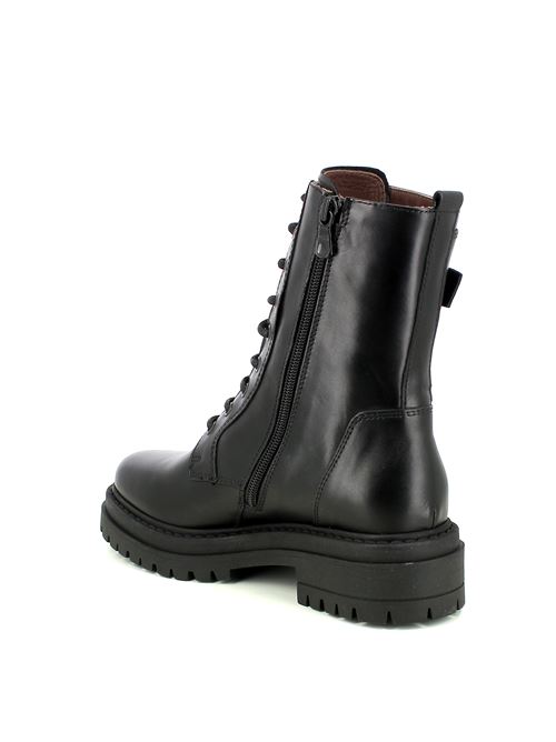 anfibio da donna in pelle nera con zip laterale NERO GIARDINI | I514833D100